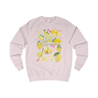 Fresh Summer Lemons Unisex Sweatshirt, Lemon Graphic Sweater, Casual Summer Wear, Gift for Citrus Lovers, Summer Vibes Apparel