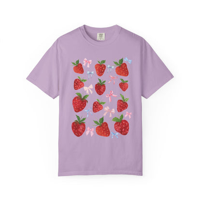 Strawberry Fields Unisex T-Shirt, Cute Summer Tee, Gift for Her, Eco-Friendly Apparel, Casual Wear, Berry Themed Fashion