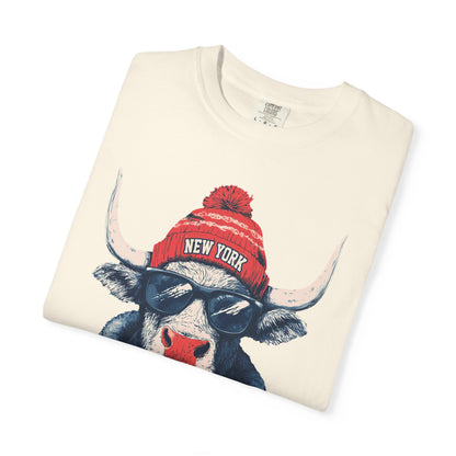 Football Spirit Animal Mascot Graphic T-shirt, Unisex Tee with New York Football team, Trendy Casual Wear, Gift for Him/Her