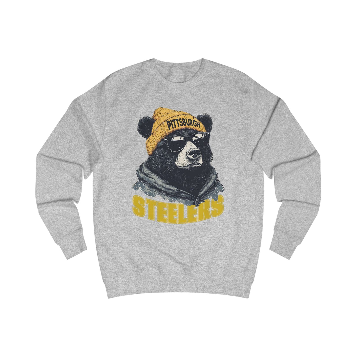 Pittsburgh Steelers Spirit Animal Mascot Bear Unisex Sweatshirt - Cozy Sports Apparel and Gift for Fans