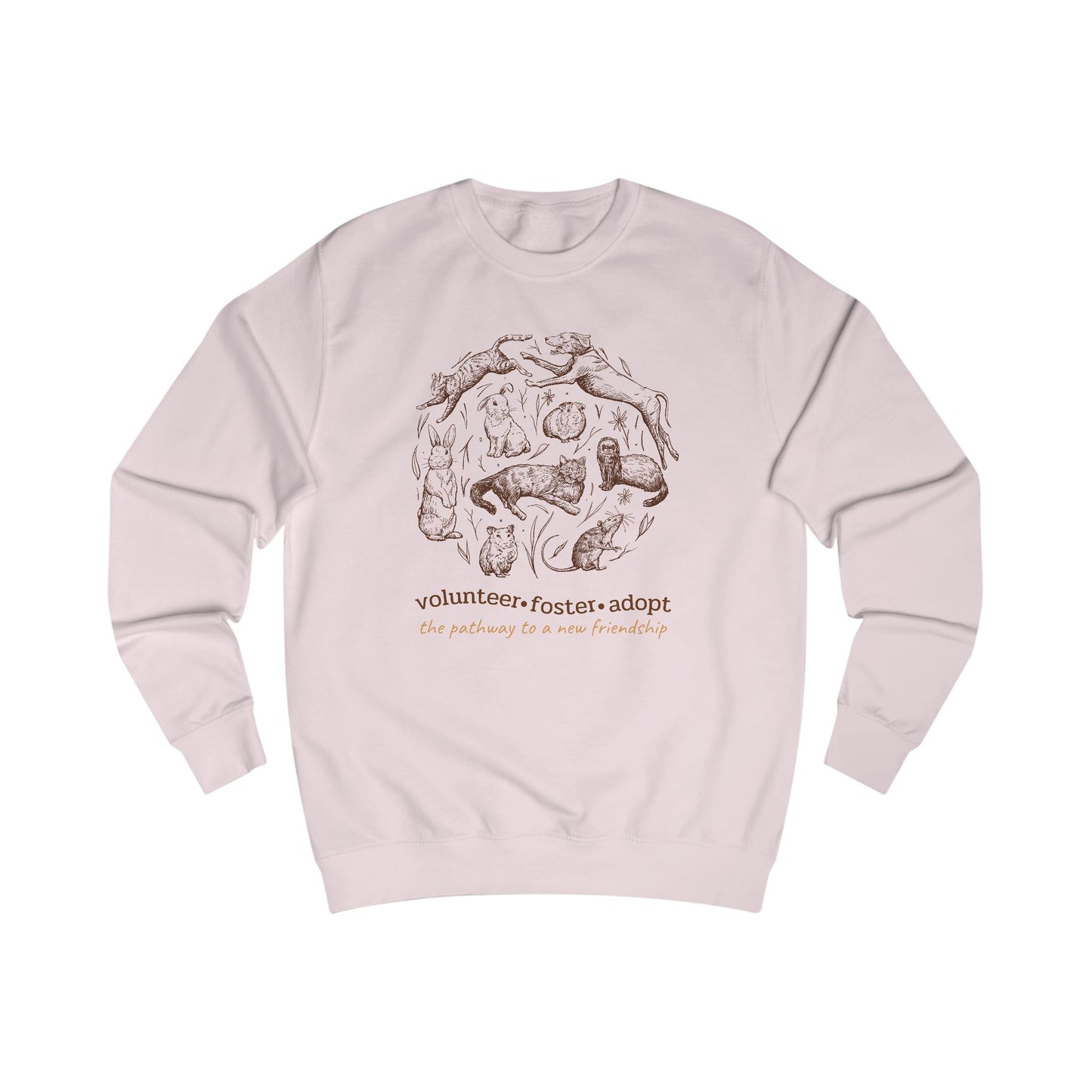 Animal Lover Sweatshirt - Volunteer Foster Adopt Cozy Crewneck