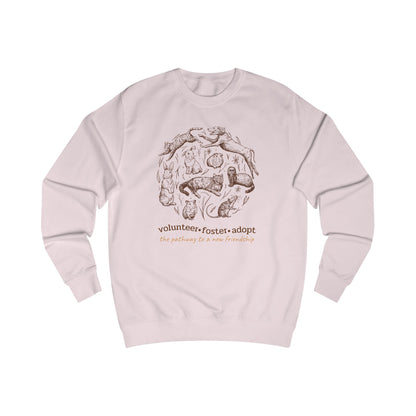 Animal Lover Sweatshirt - Volunteer Foster Adopt Cozy Crewneck