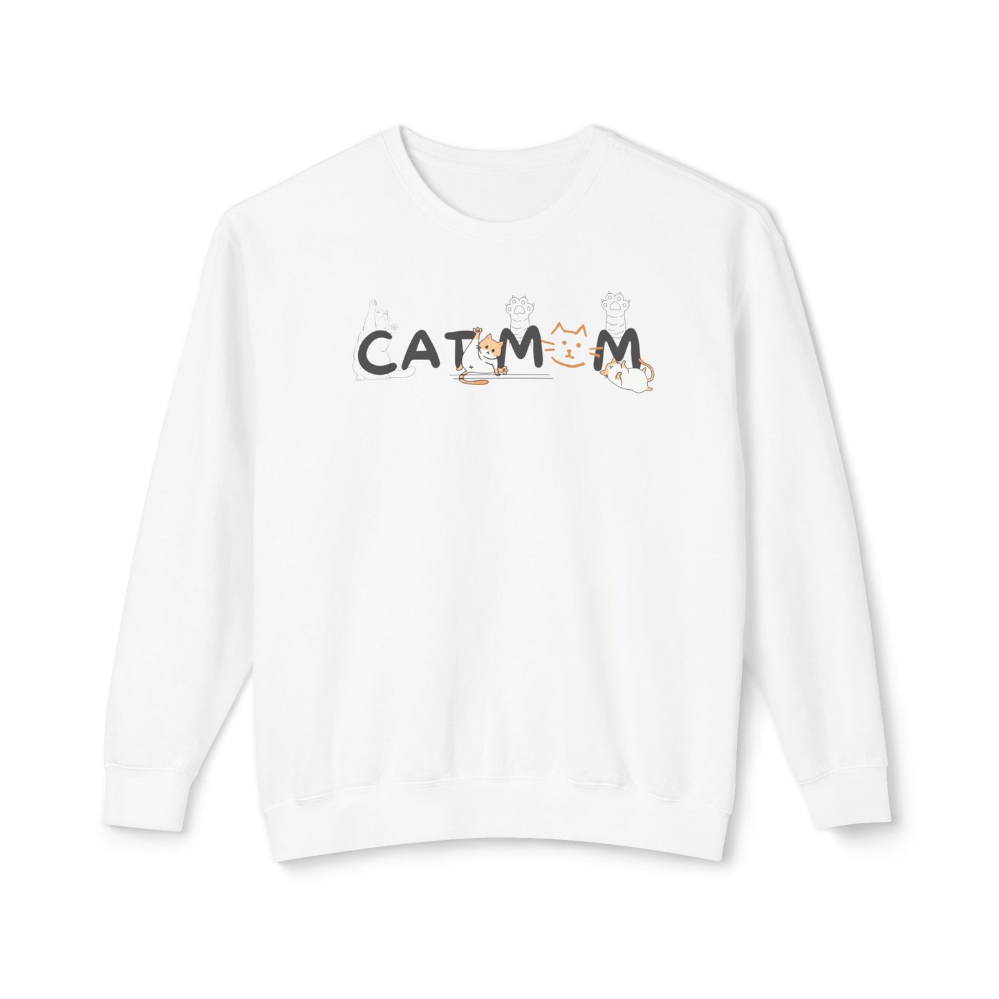 Cat Mom Lightweight Sweatshirt
