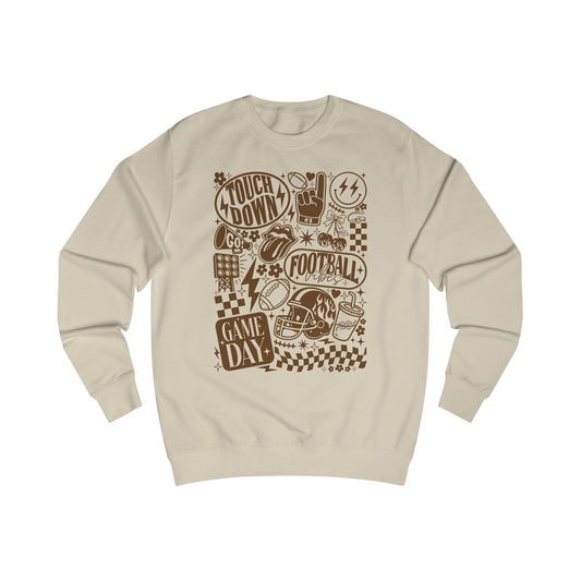 Game Day Sweatshirt - Touchdown Fashion, Unisex Football Hoodie, Perfect for Sports Fans, Tailgate Apparel, Gift for Him/Her