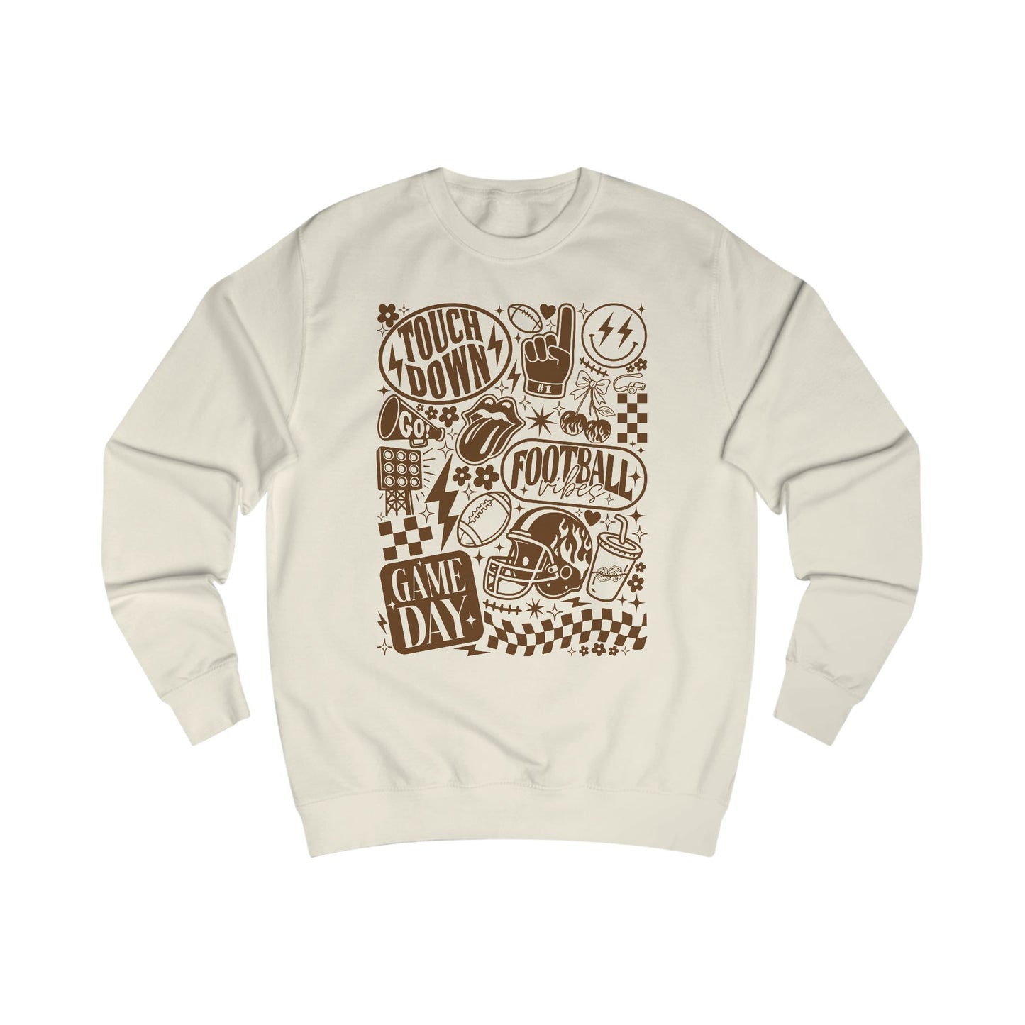 Game Day Sweatshirt - Touchdown Fashion, Unisex Football Hoodie, Perfect for Sports Fans, Tailgate Apparel, Gift for Him/Her