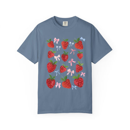 Strawberry Fields Unisex T-Shirt, Cute Summer Tee, Gift for Her, Eco-Friendly Apparel, Casual Wear, Berry Themed Fashion