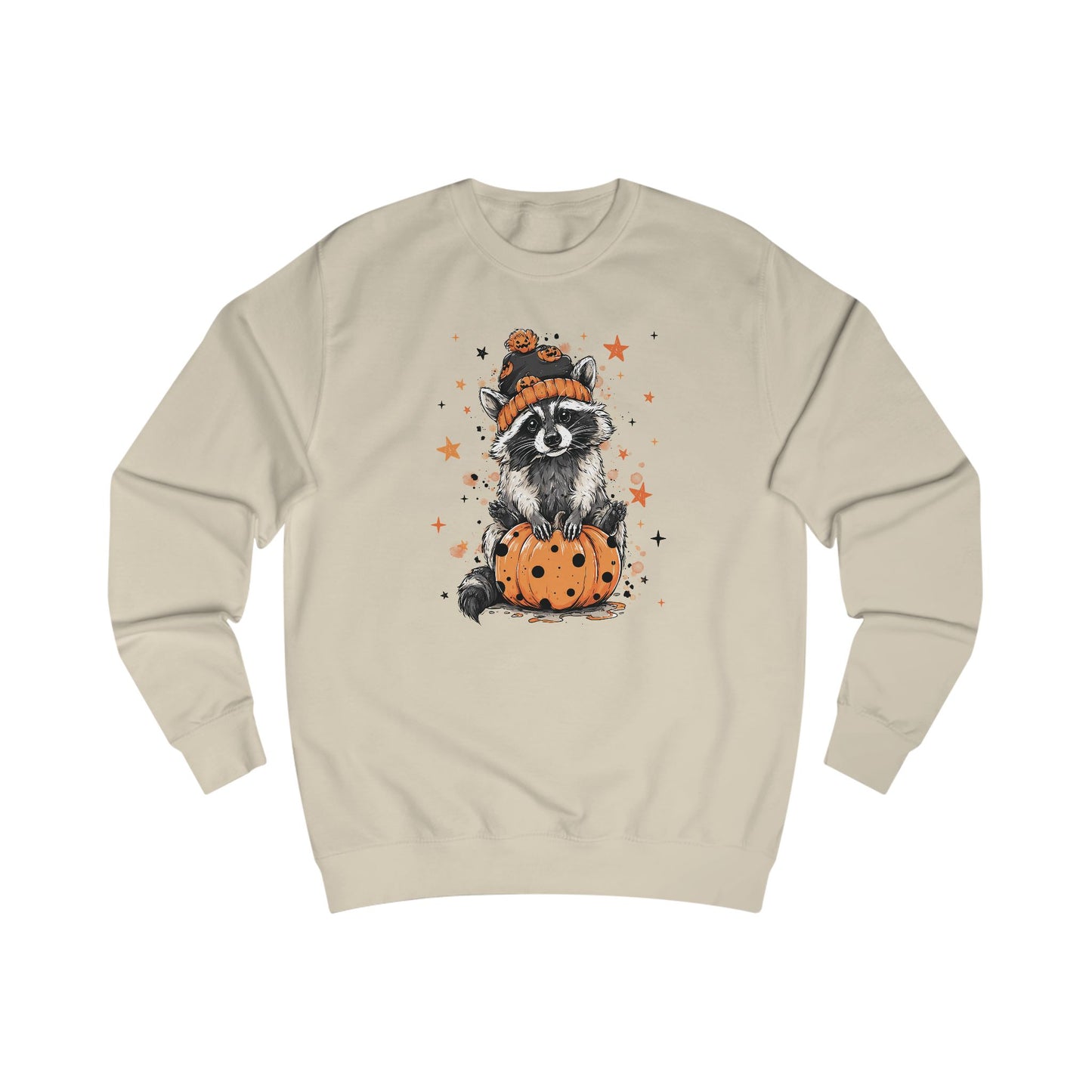 Cozy Adorable Halloween Raccoon Sweatshirt