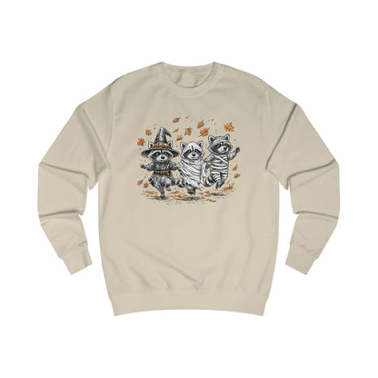Autumn Whimsical Adorable Halloween Raccoons Unisex Sweatshirt