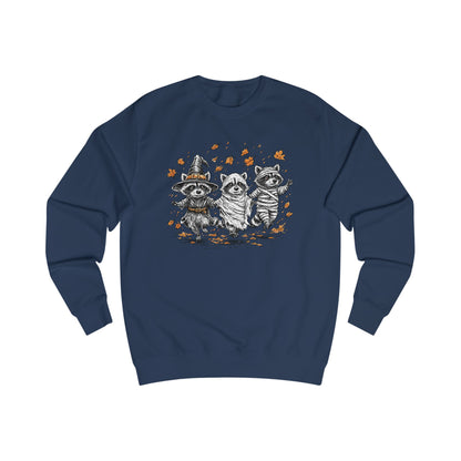Autumn Whimsical Adorable Halloween Raccoons Unisex Sweatshirt