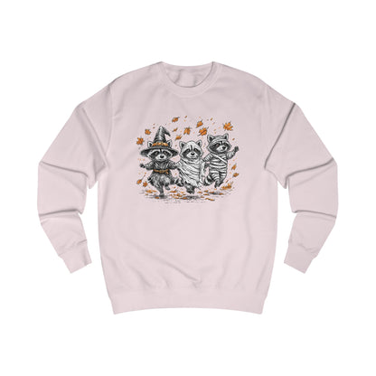Autumn Whimsical Adorable Halloween Raccoons Unisex Sweatshirt