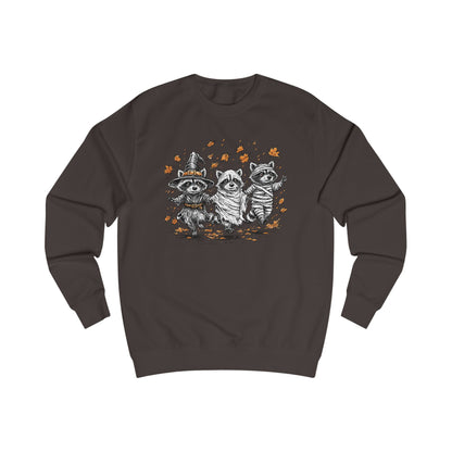 Autumn Whimsical Adorable Halloween Raccoons Unisex Sweatshirt
