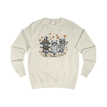 Autumn Whimsical Adorable Halloween Raccoons Unisex Sweatshirt