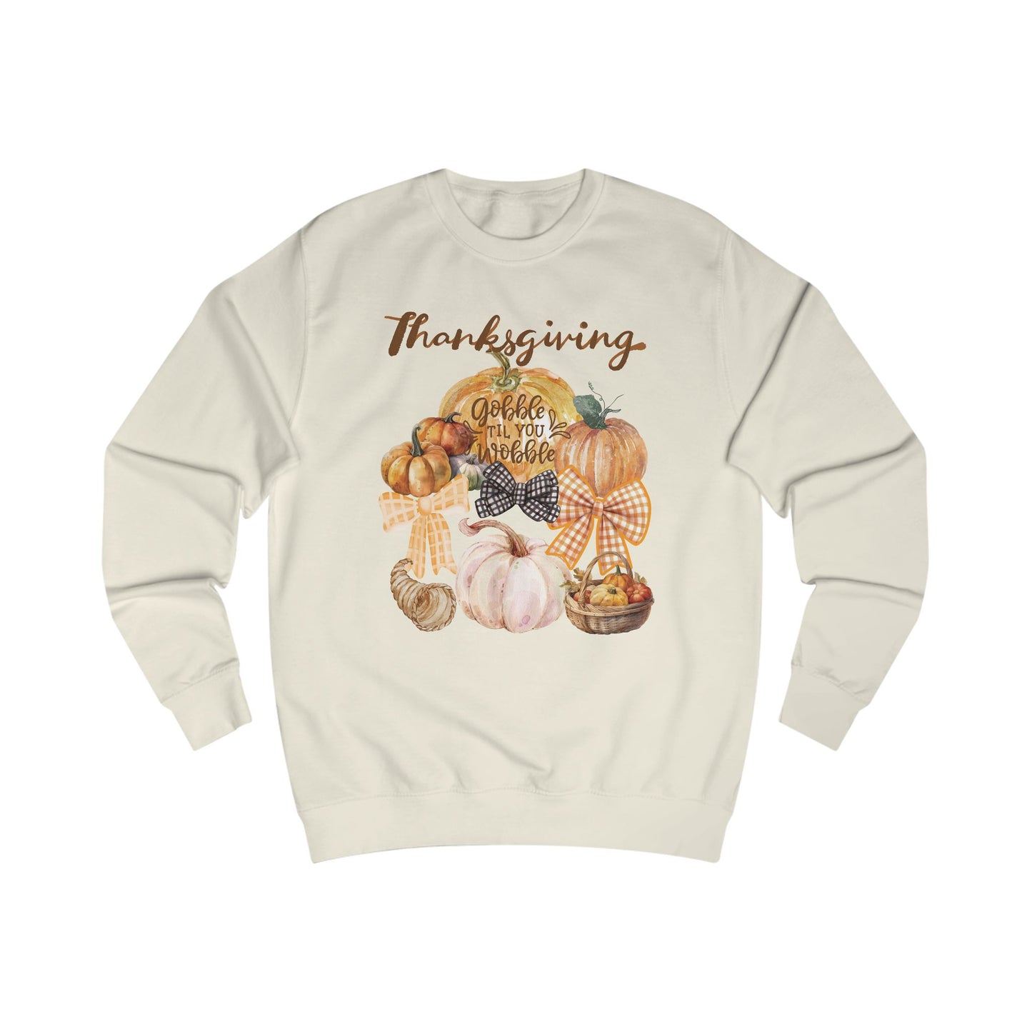 Thanksgiving Unisex Sweatshirt, Cozy Fall Sweater, Pumpkin Sweatshirt, Thanksgiving Gift, Autumn Apparel, Holiday Fashion