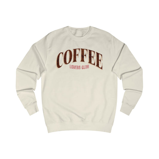 Coffee Lovers Club Unisex Sweatshirt, Cozy Gift for Coffee Enthusiasts, Perfect for Casual Outfits, Holiday Apparel, Trending Design