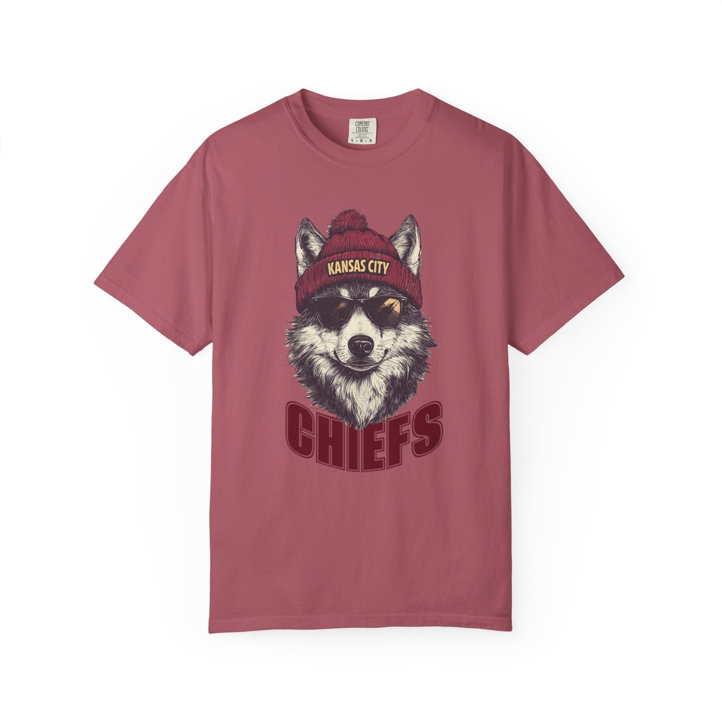 Kansas City Chiefs Football Wolf Spirit Animal Mascot T-Shirt, Unisex Football SeasonnTee, Wolf Design, Cool Graphic Shirt, Gift for Sprit Animal Lovers, Casualwear