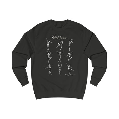Skeleton Ballet Dancers Halloween Unisex Sweatshirt | Dance Lover Apparel