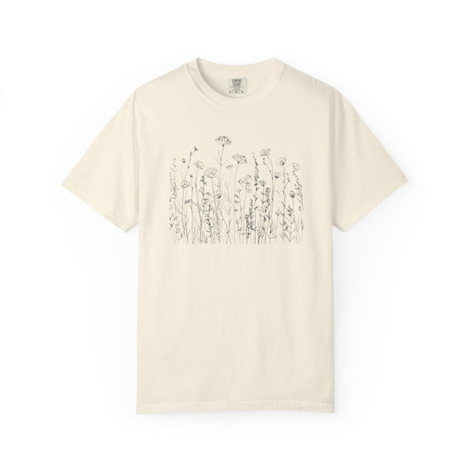 Nature-Inspired Unisex T-shirt, Vintage Floral Graphic Tee, Eco-Friendly Shirt, Gift for Nature Lovers, Casual Summer Wear