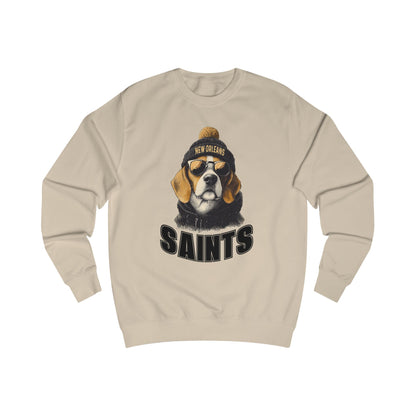 Beagle New Orleans Saints Football team Spirit Animal Mascot Sweatshirt - Spirit Animal Football team Mascot sweatshirt, Sports Fans, Cute Gift for Holidays, All-Season Wear