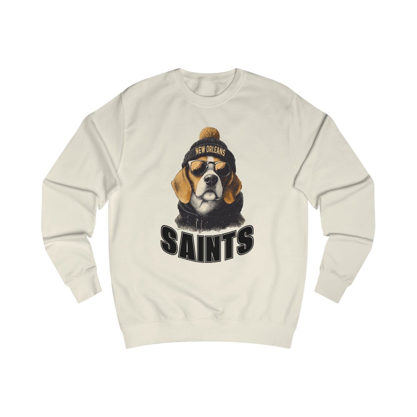 Beagle New Orleans Saints Football team Spirit Animal Mascot Sweatshirt - Spirit Animal Football team Mascot sweatshirt, Sports Fans, Cute Gift for Holidays, All-Season Wear