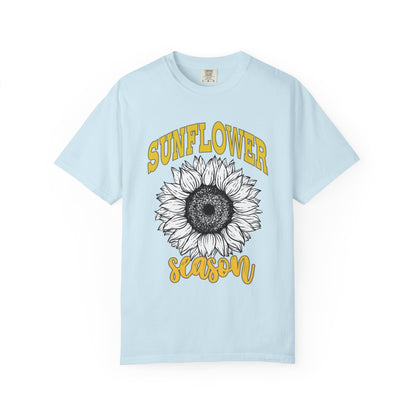 Sunflower Season T-Shirt | Unisex Floral Tee for Summer, Casual Wear, Gift for Plant Lovers, Nature Enthusiasts, Eco-Friendly Fashion