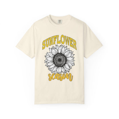 Sunflower Season T-Shirt | Unisex Floral Tee for Summer, Casual Wear, Gift for Plant Lovers, Nature Enthusiasts, Eco-Friendly Fashion