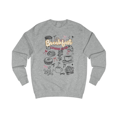 Breakfast Lovers Unisex Sweatshirt, Cozy Gift for Foodies, Casual Wear, Brunch Apparel, Birthday Present, Kitchen Style