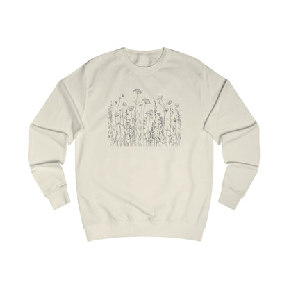 Wild flowers Sketch Unisex Sweatshirt - Cozy Fall Fashion, Gift for Nature Lovers, Casual Layering, Screen Printed Apparel, Plant Lover's [...]
