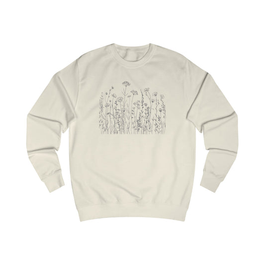 Wild flowers Sketch Unisex Sweatshirt - Cozy Fall Fashion, Gift for Nature Lovers, Casual Layering, Screen Printed Apparel, Plant Lover's [...]