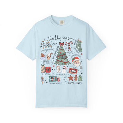 Festive Christmas Doddle Graphic T-Shirt for Holiday Cheer, Unisex Christmas Tee, Gift for Him/Her, Cozy Seasonal Look, Perfect for Winter Celebrations