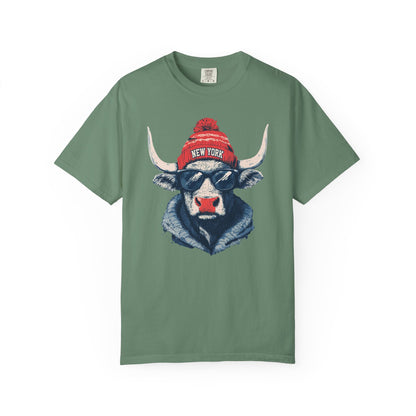 Football Spirit Animal Mascot Graphic T-shirt, Unisex Tee with New York Football team, Trendy Casual Wear, Gift for Him/Her