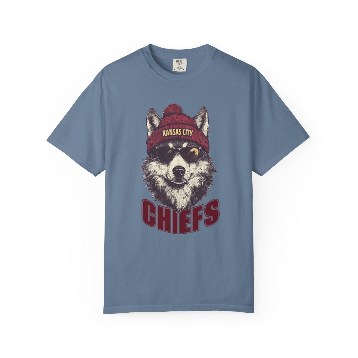 Kansas City Chiefs Football Wolf Spirit Animal Mascot T-Shirt, Unisex Football SeasonnTee, Wolf Design, Cool Graphic Shirt, Gift for Sprit Animal Lovers, Casualwear