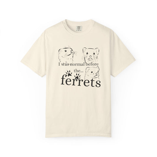 Whimsical Ferret T-shirt, Cute Animal Lover Tee, Gift for Pet Owners, Funny Graphic Tee, Ferret Mom/Dad Gift