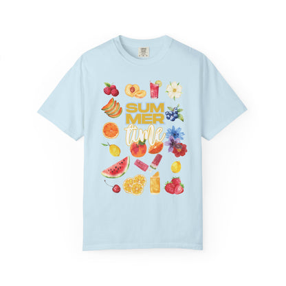 Summer Fruit Vibes T-Shirt, Unisex Casual Tee, Graphic Tee for Summer, Beachwear, Vacation Top, Gift for Her