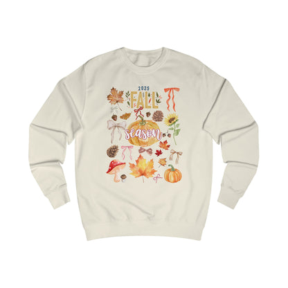 Cozy Fall Vibes Unisex Sweatshirt - 2025 Autumn Design, Seasonal Gift, Casual Wear, Thanksgiving Sweater, Nature Lover Apparel