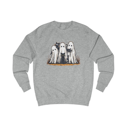 Cute Spooky Halloween Cat Lover Ghost  Unisex Sweatshirt