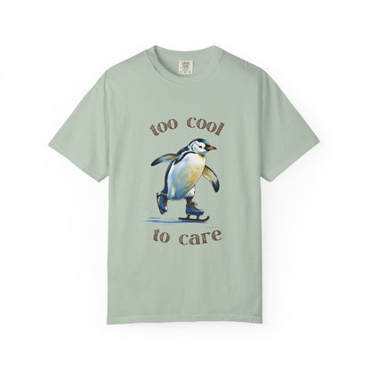 Cool Penguin Graphic T-Shirt, Unisex Casual Tee, Funny Gift, Ice Skating Humor, Perfect for Birthdays & Holidays