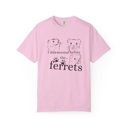 Whimsical Ferret T-shirt, Cute Animal Lover Tee, Gift for Pet Owners, Funny Graphic Tee, Ferret Mom/Dad Gift