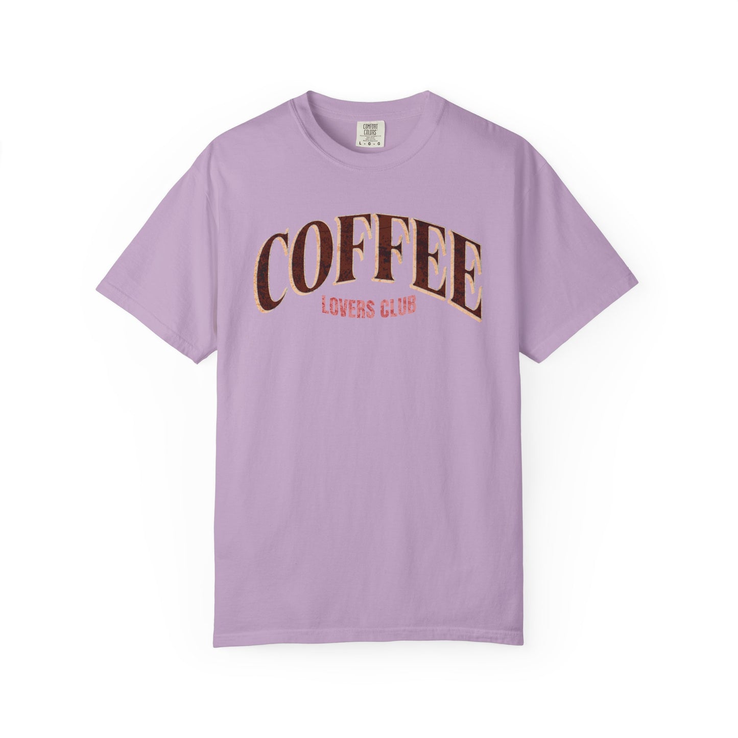 Coffee Lovers Club Unisex Garment-Dyed T-shirt | Casual Wear, Coffee Enthusiast Gift, Gift for Him/Her, Cozy Outfit, Everyday Style