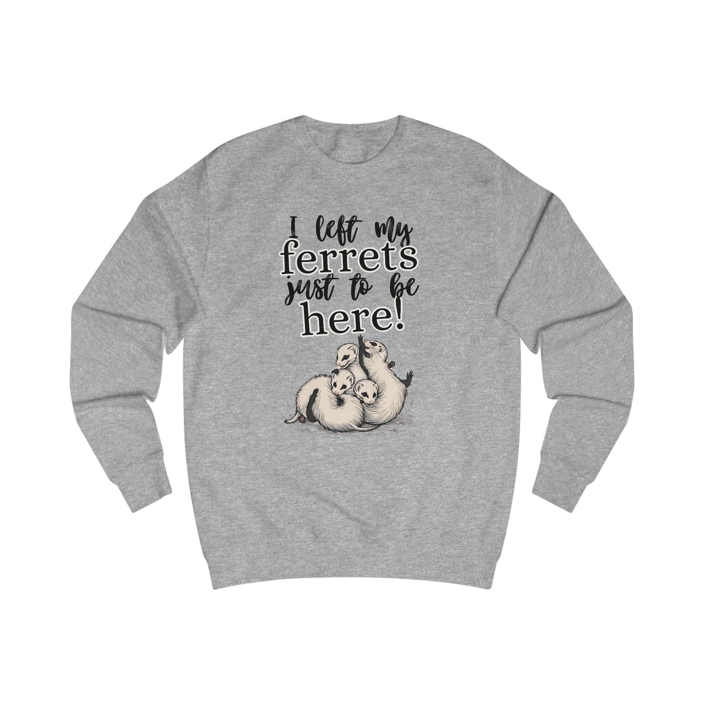 Whimsical Unisex Sweatshirt for Ferret Lovers