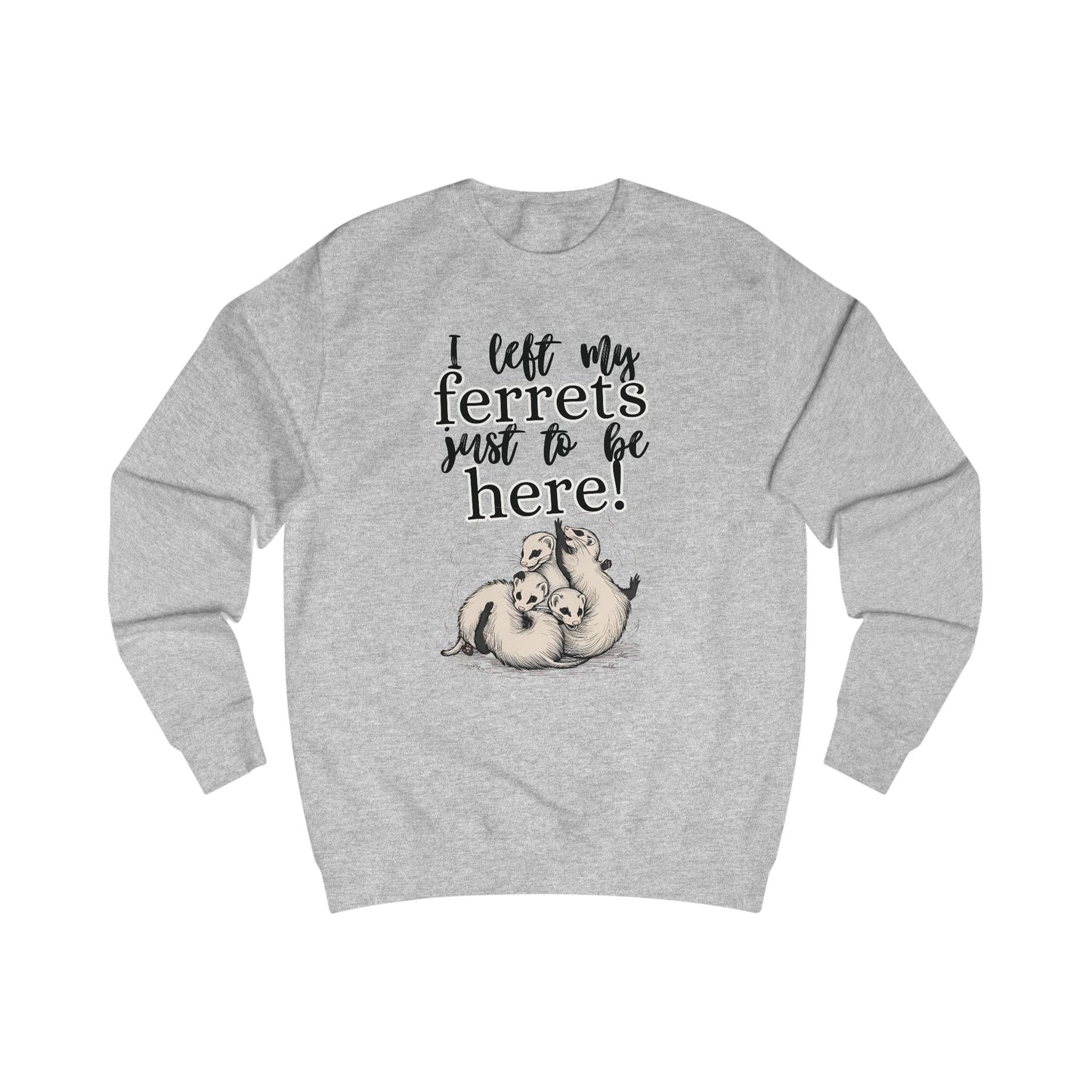 Whimsical Unisex Sweatshirt for Ferret Lovers