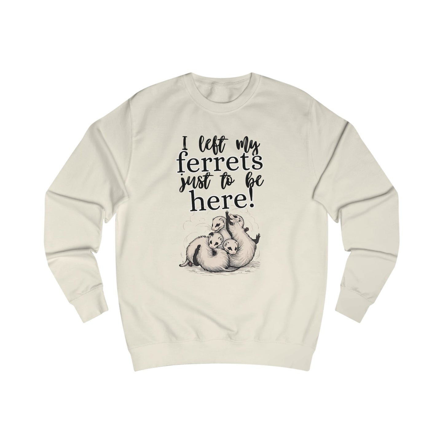 Whimsical Unisex Sweatshirt for Ferret Lovers