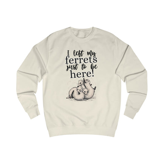 Whimsical Unisex Sweatshirt for Ferret Lovers