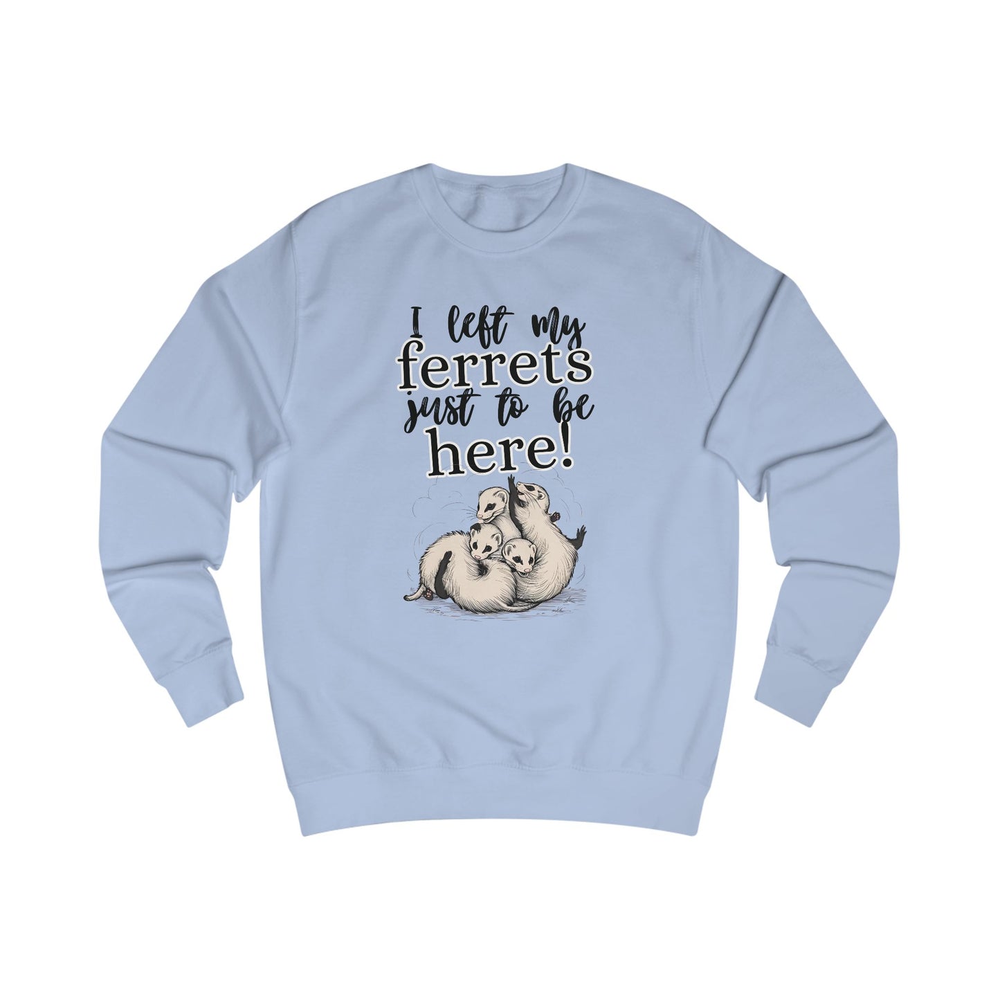 Whimsical Unisex Sweatshirt for Ferret Lovers