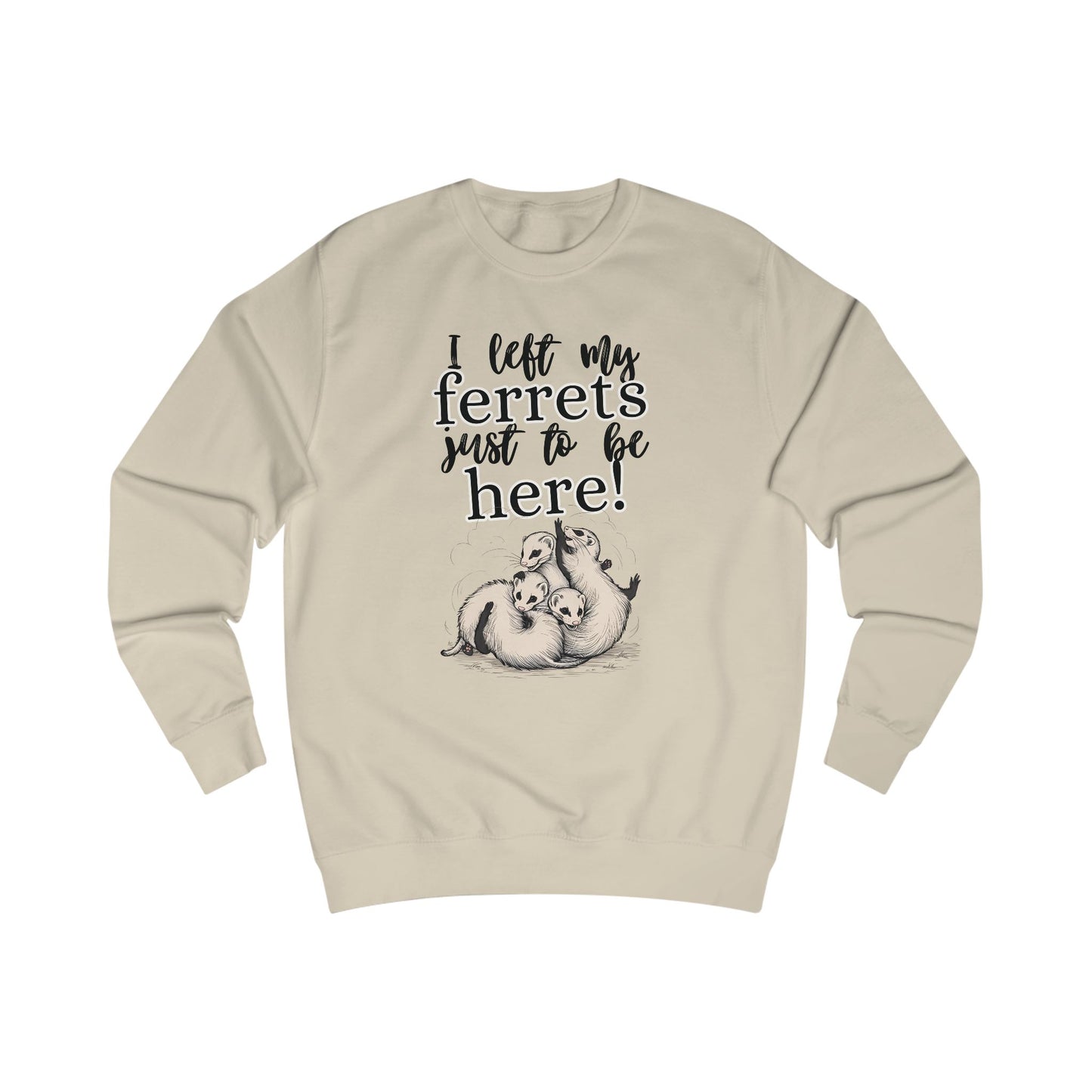 Whimsical Unisex Sweatshirt for Ferret Lovers