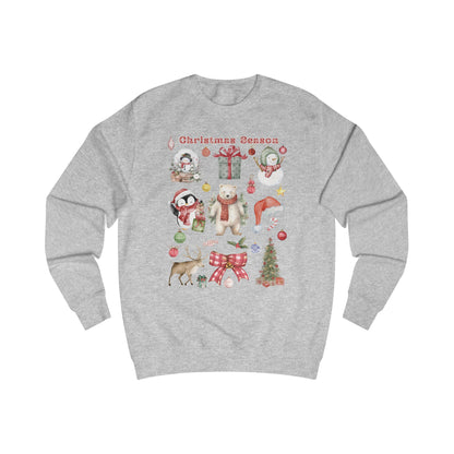 Christmas Season Unisex Sweatshirt, Holiday Apparel, Winter Fashion, Cozy Gift, Festive Sweatshirt, Cute Christmas Sweatshirt