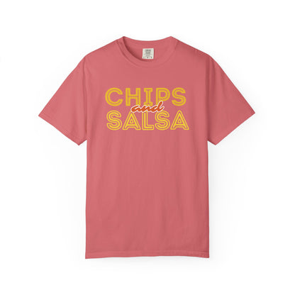 Chips and Salsa Unisex T-shirt, Casual Summer Tee, Foodie Gift, Gift for Friends, Cute Graphic Top, Comfortable Everyday Wear