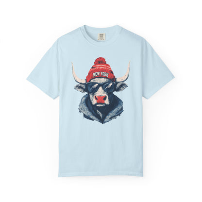 Football Spirit Animal Mascot Graphic T-shirt, Unisex Tee with New York Football team, Trendy Casual Wear, Gift for Him/Her