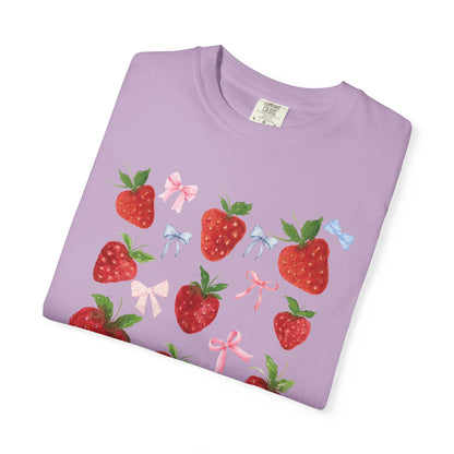 Strawberry Fields Unisex T-Shirt, Cute Summer Tee, Gift for Her, Eco-Friendly Apparel, Casual Wear, Berry Themed Fashion