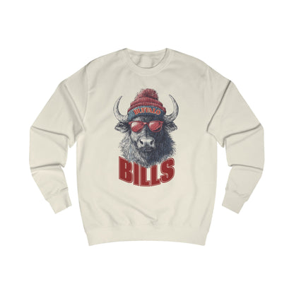 Buffalo Bills Vintage Unisex Sweatshirt - Cozy Game Day Apparel and Perfect Birthday Gift