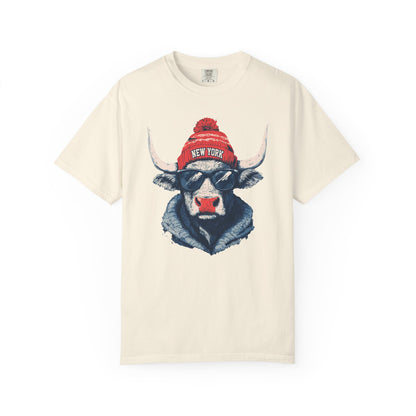 Football Spirit Animal Mascot Graphic T-shirt, Unisex Tee with New York Football team, Trendy Casual Wear, Gift for Him/Her